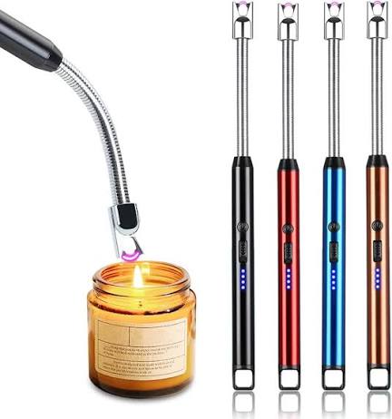 Rechargeable Electric Lighter | USB Type-C Kitchen & Candle Lighter – Flameless Ignition Tool