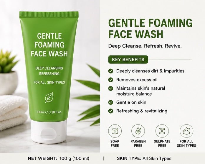 Gentle Foaming Face Was