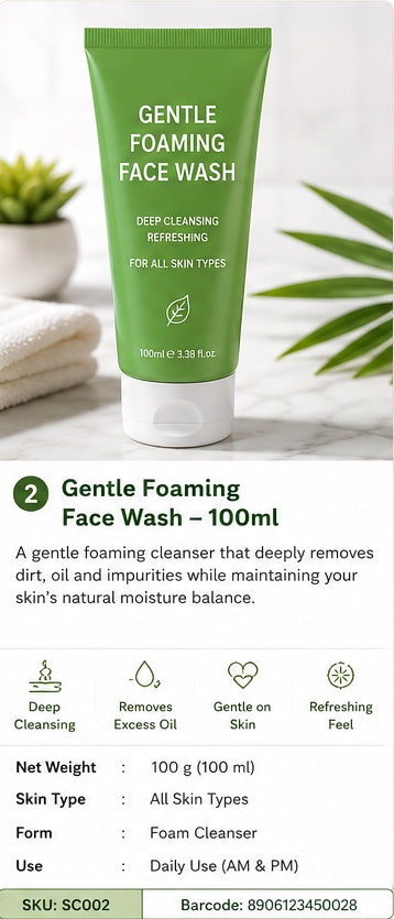 Gentle Foaming Face Was