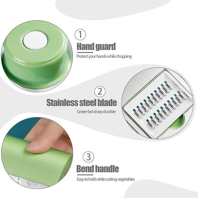 Multifunctional Stainless Steel Vegetable Slicer & Chopper