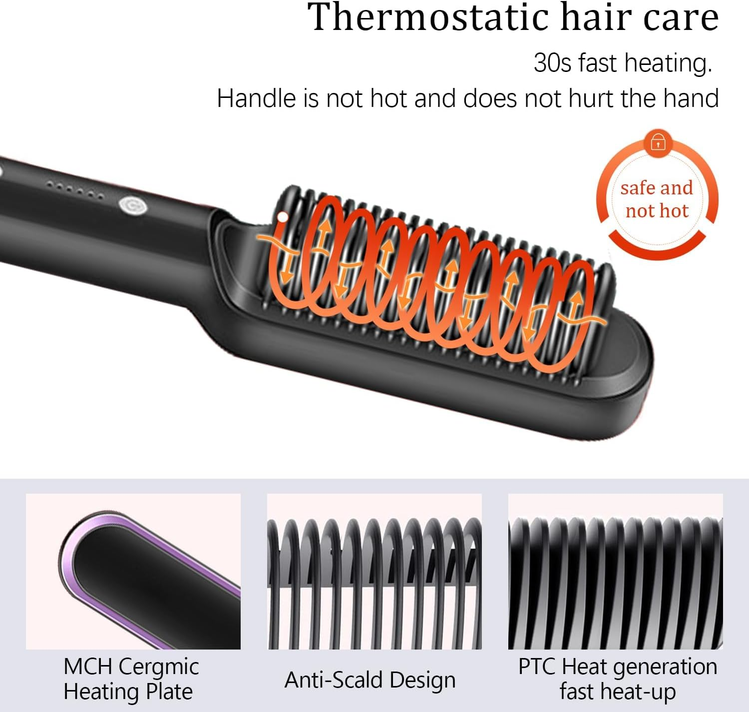 Professional Hair Straightener Brush