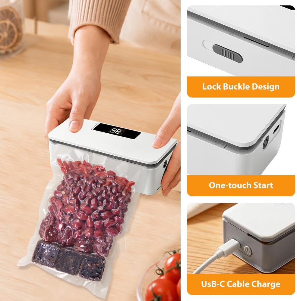 Portable Mini Bag Sealer for Snacks & Food Storage