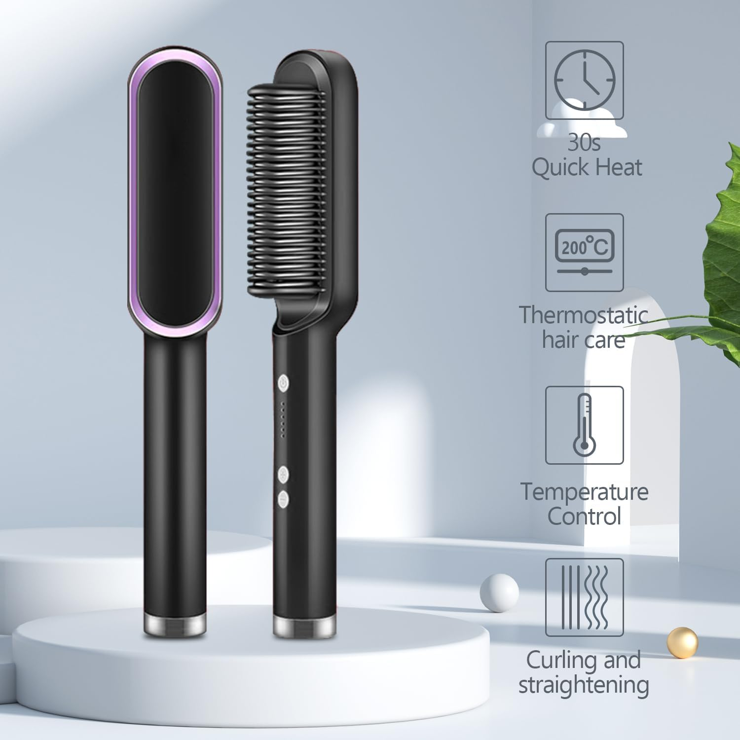 Professional Hair Straightener Brush