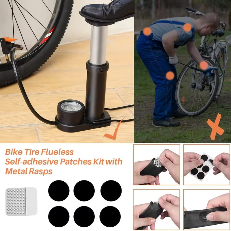 Single Cylinder Foot Air Pump with Pressure Gauge