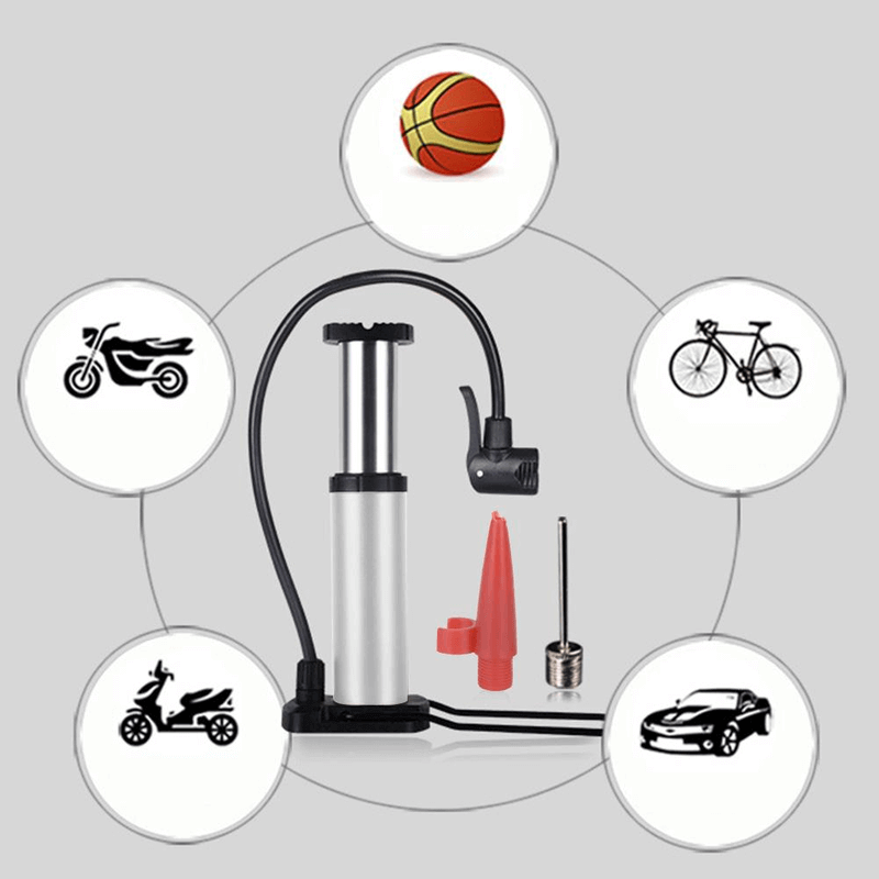 Single Cylinder Foot Air Pump with Pressure Gauge