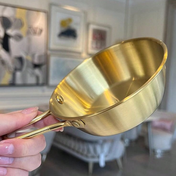 Mini Golden Stainless Steel Sauce Pan