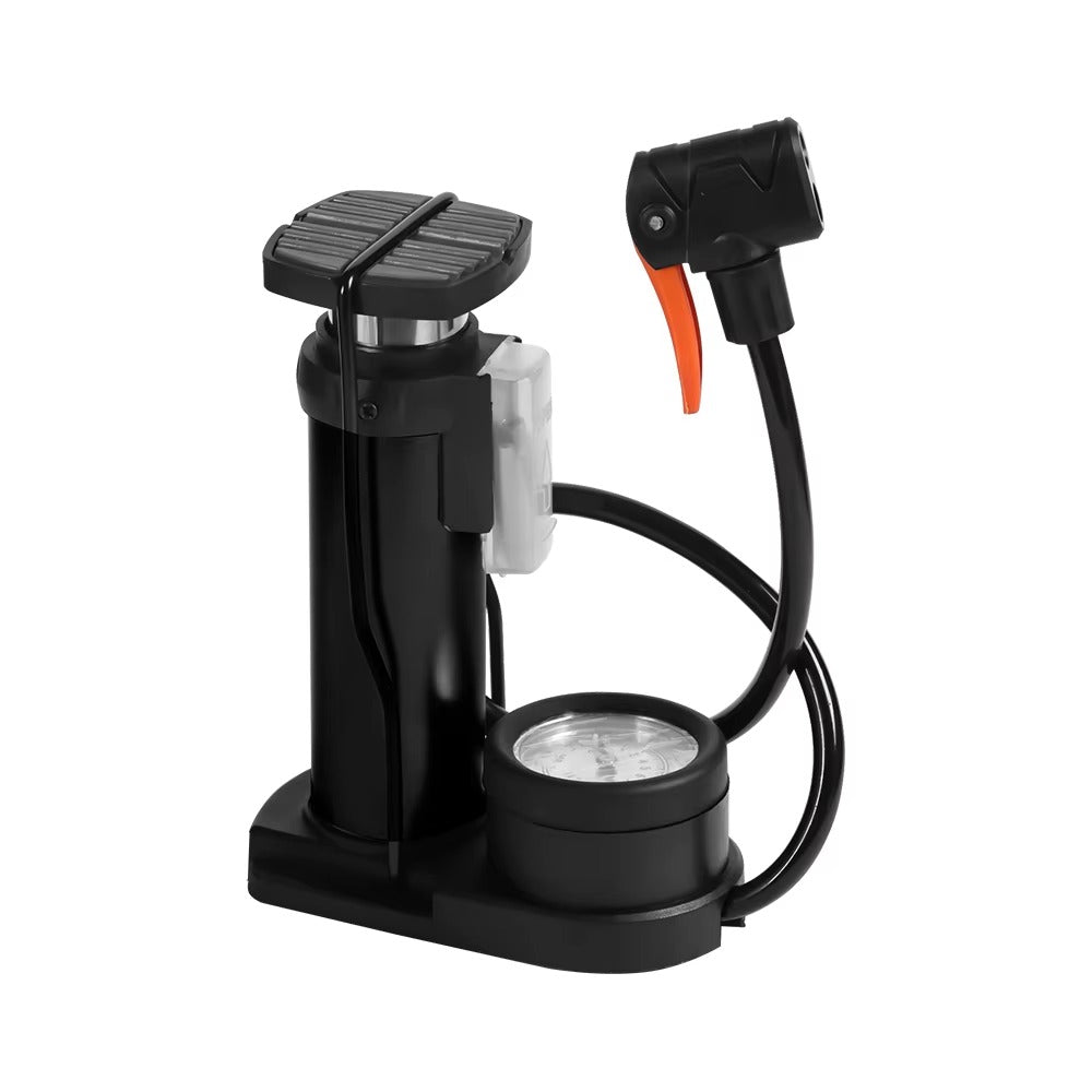 Single Cylinder Foot Air Pump with Pressure Gauge
