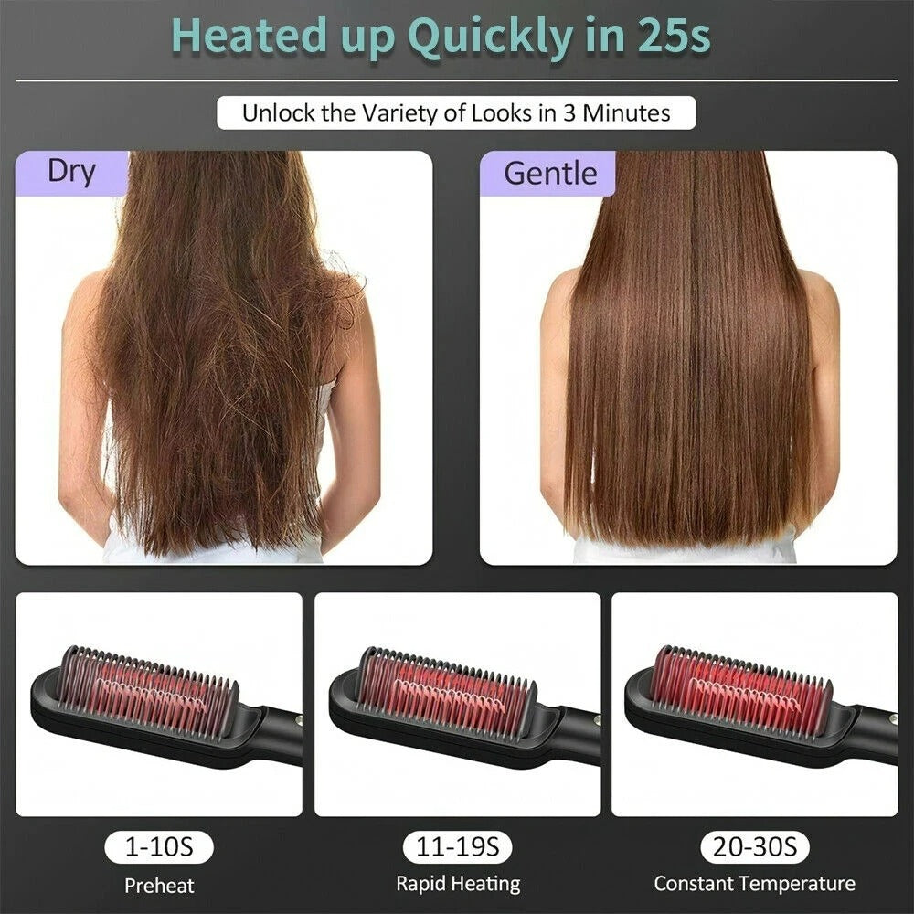 Professional Hair Straightener Brush