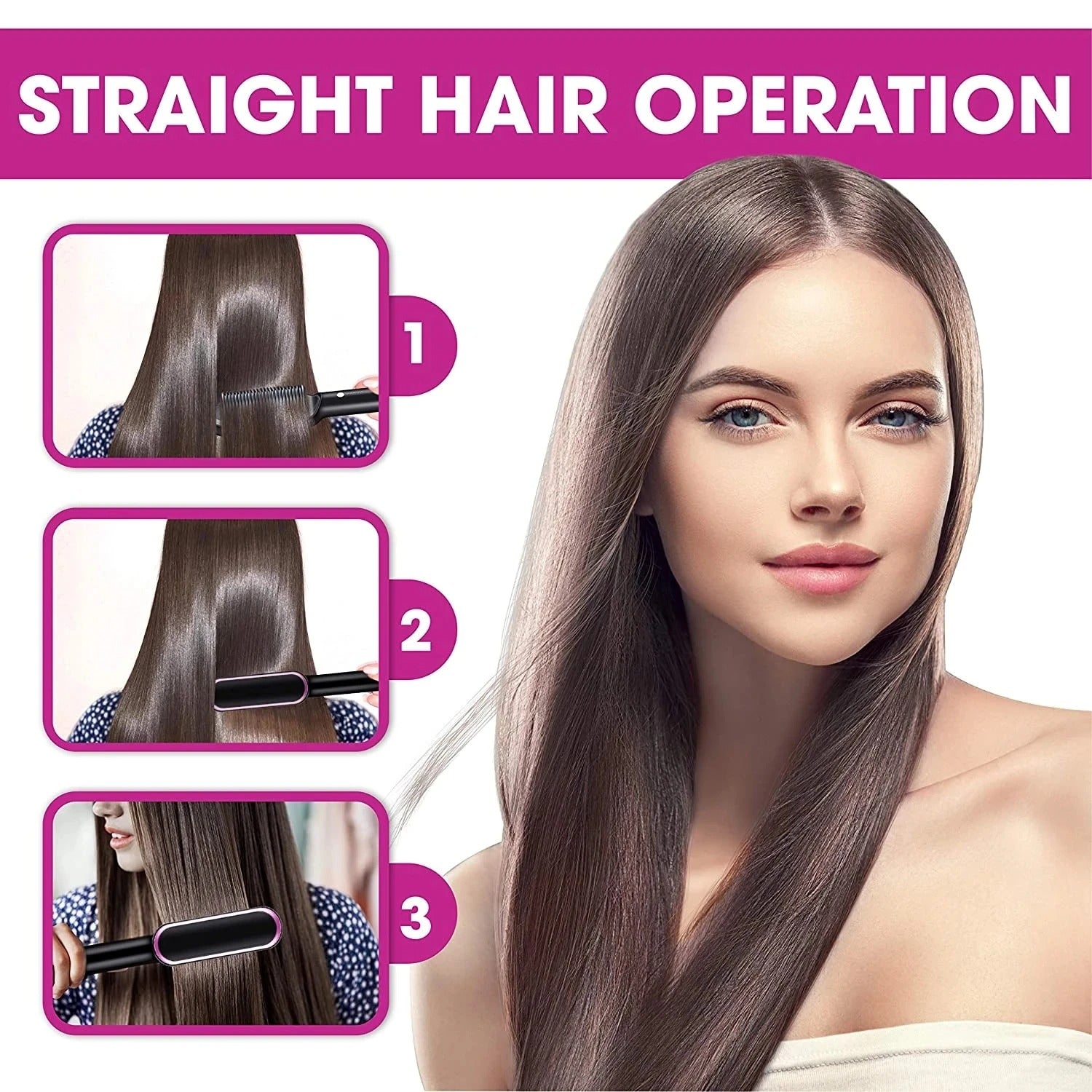 Professional Hair Straightener Brush