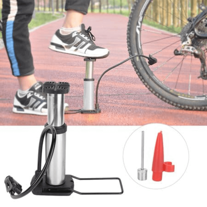 Single Cylinder Foot Air Pump with Pressure Gauge