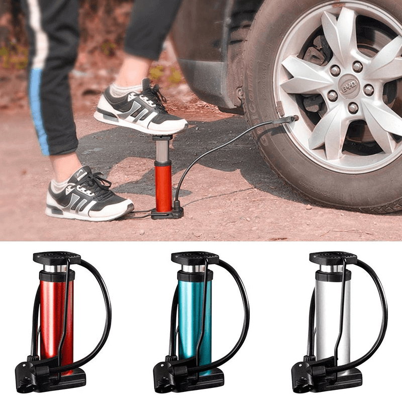 Single Cylinder Foot Air Pump with Pressure Gauge