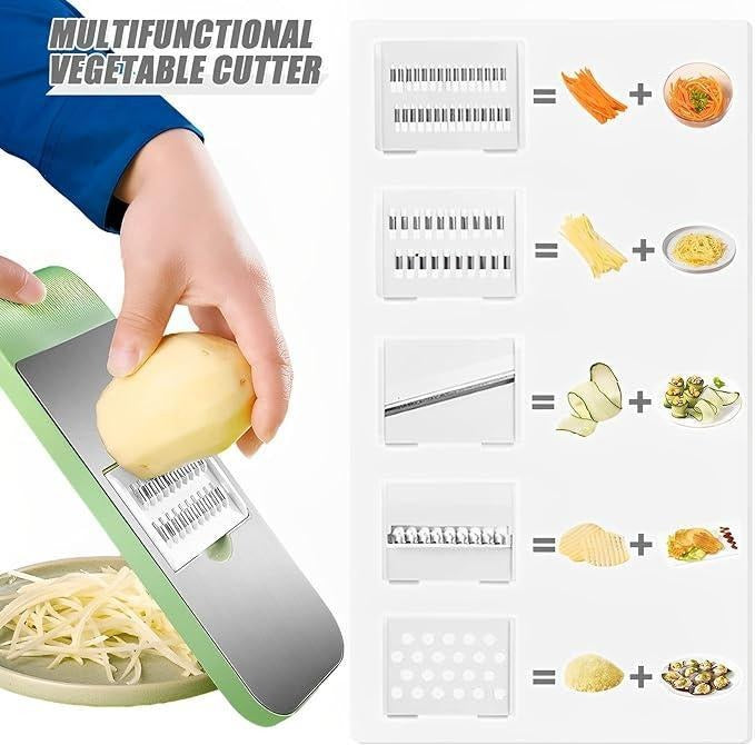 Multifunctional Stainless Steel Vegetable Slicer & Chopper